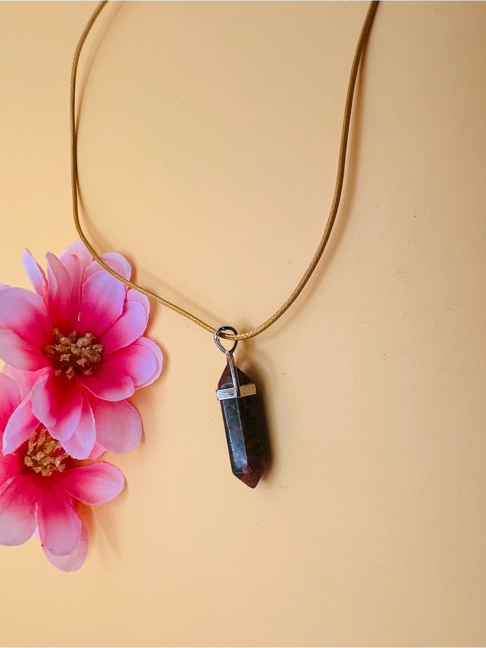 Multi color Stone Point Pendant Necklace - Women's Jewelry
